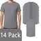 Gildan Heavy Cotton Crewneck T-Shirt Craft Bundle, Graphite Heather Unisex Short Sleeve Blanks for DIY Printing